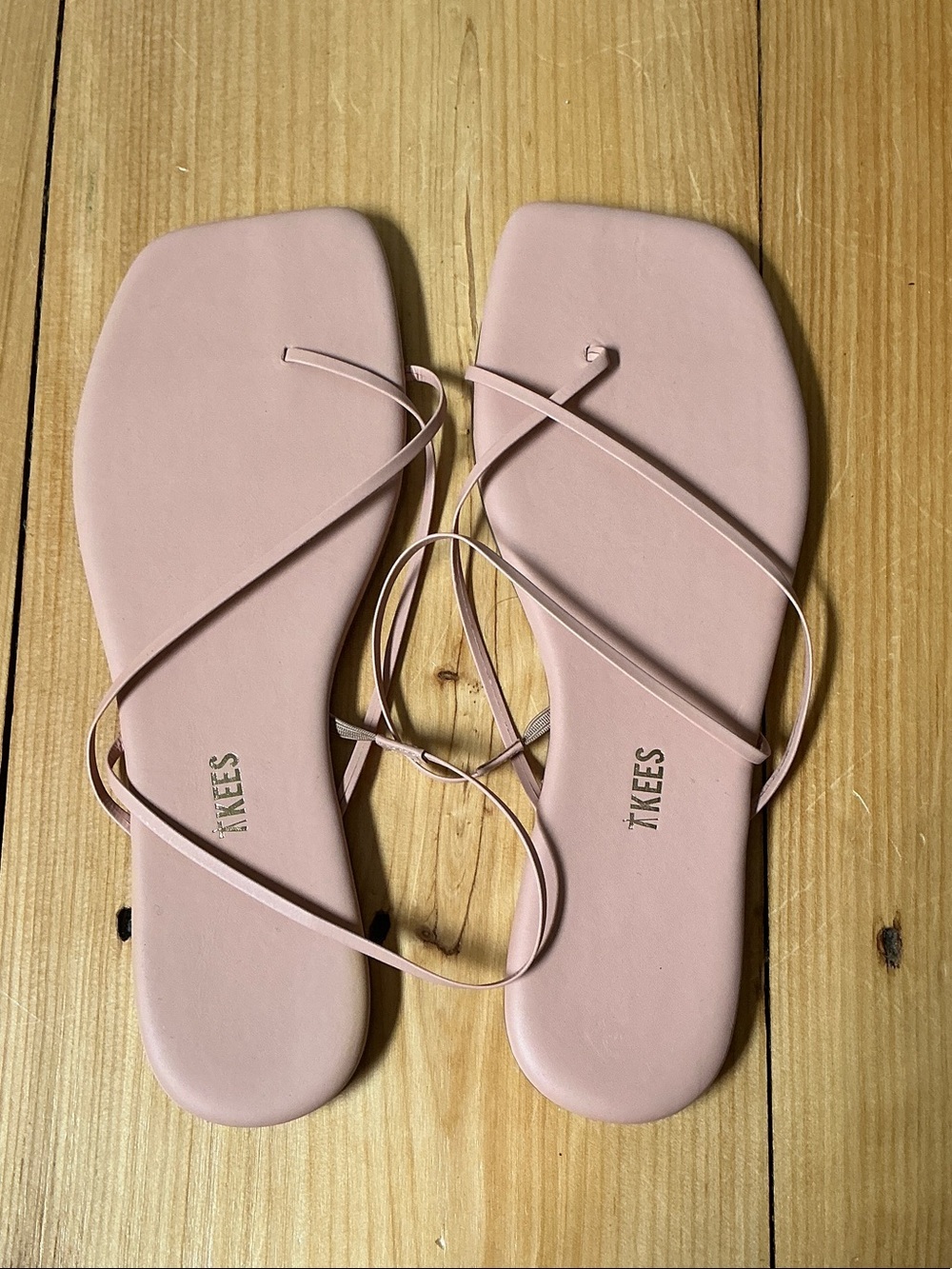 TKEES Square Toe Millie Sandals in "Nude Beach sling back sz 10 NWOT